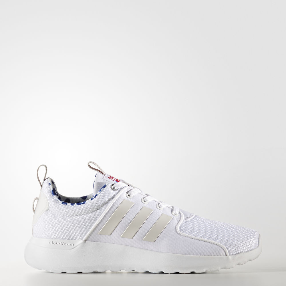 Adidas Cloudfoam Lite Racer - αθλητικα παπουτσια γυναικεια - Ασπρα/Γκρι/Ροζ,Μέγεθος: EU 36 – 54 2/3